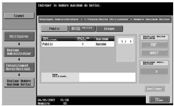 KONICA MINOLTA BIZHUB C451 - Nombre maximum de boîtes - 1