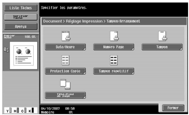 KONICA MINOLTA BIZHUB C451 - Appuyez sur [Protection Copie]. - 1