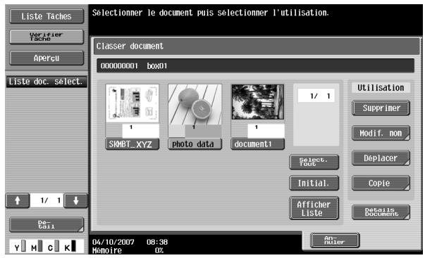 KONICA MINOLTA BIZHUB C451 - Supprimer un document - 2