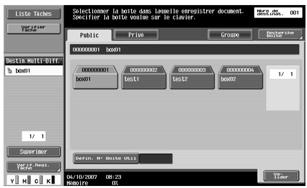 KONICA MINOLTA BIZHUB C451 - Appuyez sur [Boite utilis.]. - 3