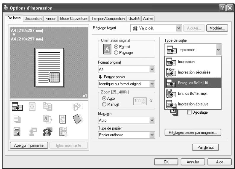 KONICA MINOLTA BIZHUB C451 - Enregister des données dans une boite - 2