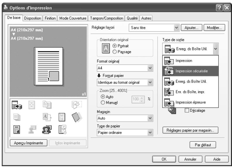 KONICA MINOLTA BIZHUB C451 - Enregistrer des données dans la Boîte Utilisateur document sécurisé - 2