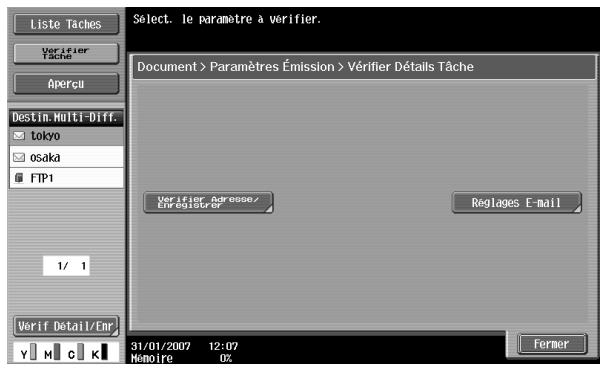 KONICA MINOLTA BIZHUB C451 - Vérifier les paramètres avant l'envoi - 3