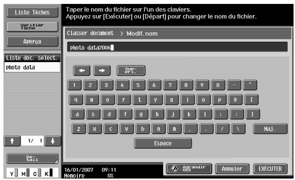 KONICA MINOLTA BIZHUB C451 - Appuyez sur [Exécuter]. - 1