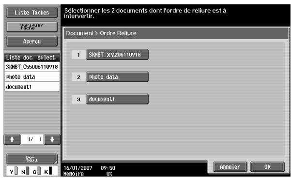 KONICA MINOLTA BIZHUB C451 - Spécifiez l'ordre de combinaison. - 1