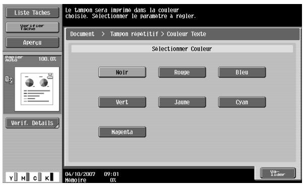 KONICA MINOLTA BIZHUB C451 - Ajouter un texte prédéfini ou des images prédéfinies (Tampon) - 4