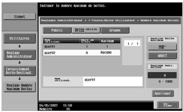 KONICA MINOLTA BIZHUB C451 - Nombre maximum de boîtes - 4