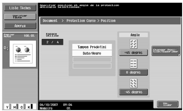 KONICA MINOLTA BIZHUB C451 - Pour appliquer la protection copie, appuyez sur [Oui] et spécifie les réglages de protection copie. - 13