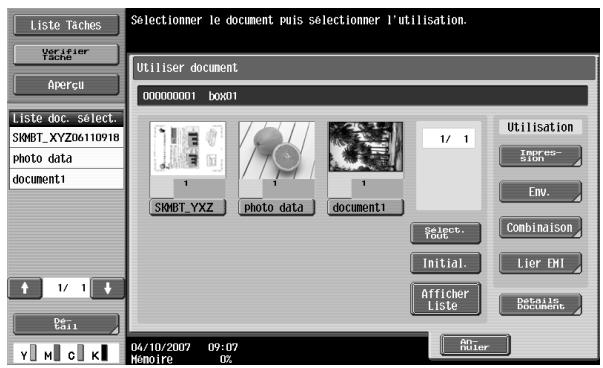 KONICA MINOLTA BIZHUB C451 - Sous "Utilisation", appuyez sur [Combinaison]. - 1