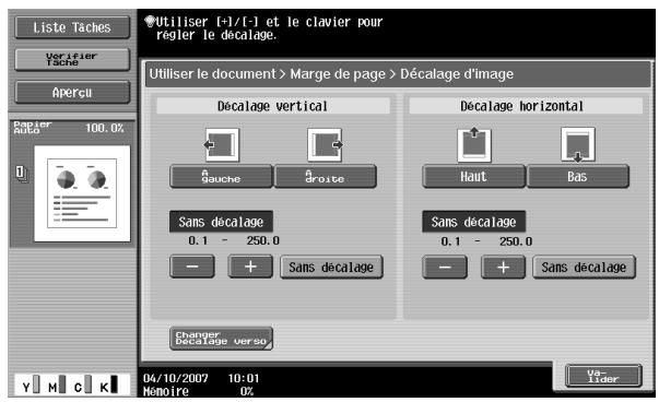 KONICA MINOLTA BIZHUB C451 - Ajouter une marge de reliure - 3