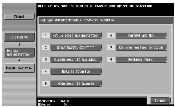 KONICA MINOLTA BIZHUB C451 - Réglage administrateur Boîte Utilisateur - 1