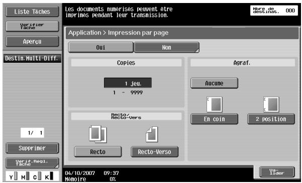 KONICA MINOLTA BIZHUB C451 - Impression par page (Applications) - 2