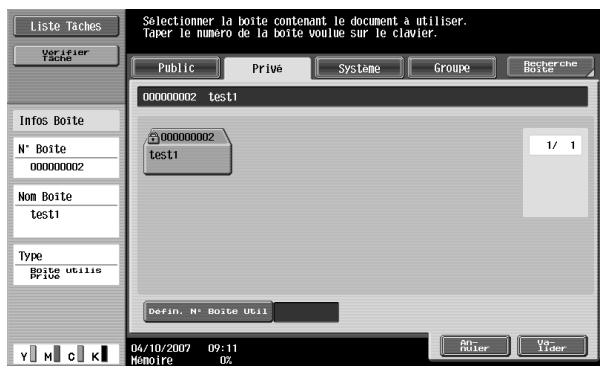 KONICA MINOLTA BIZHUB C451 - Consulter les documents enregistrés dans les boites - 3