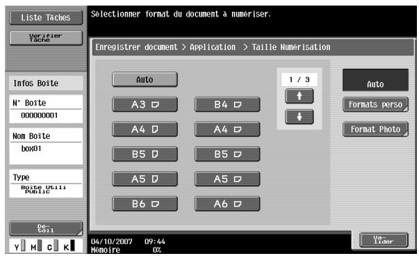 KONICA MINOLTA BIZHUB C451 - Sélectionnez le format et l'orientation souhaités. - 1