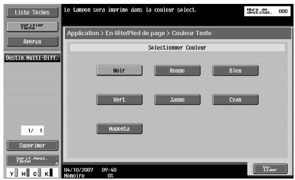 KONICA MINOLTA BIZHUB C451 - Appuyez sur [Tete/Pied de page]. - 8