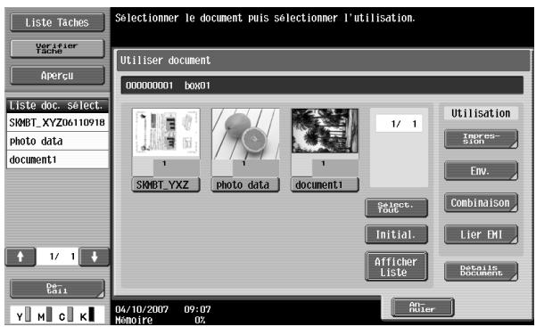 KONICA MINOLTA BIZHUB C451 - Pour effectuer une émission combinée - 2