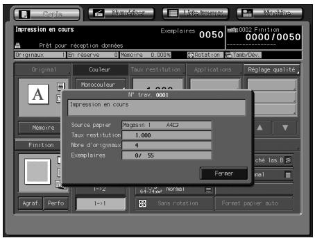 KONICA MINOLTA BIZHUB PRO C5500 - Numérisation d'un travail en réserve pendant l'impression - 1