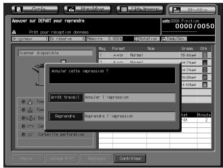 KONICA MINOLTA BIZHUB PRO C5500 - Numérisation d'un travail en réserve pendant l'impression - 2