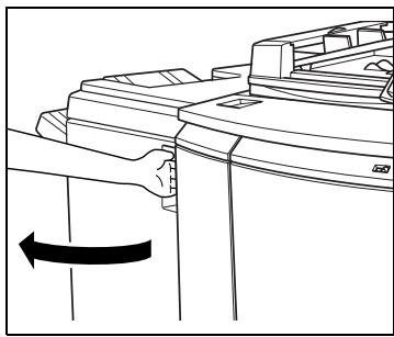KONICA MINOLTA BIZHUB PRO C5500 - Insertion d'une nouvelle cartouche d'agrafes dans l'Unité d'agrafage FS-607 - 2