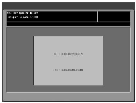 KONICA MINOLTA BIZHUB PRO C5500 - Si le message "Veuillez appeler le S.A.V. C-###s'affiche - 1