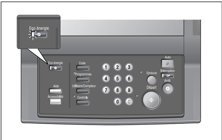 KONICA MINOLTA BIZHUB PRO C5500 - Pour utiliser la machine quand levoyant Eco énergie est allumé - 1