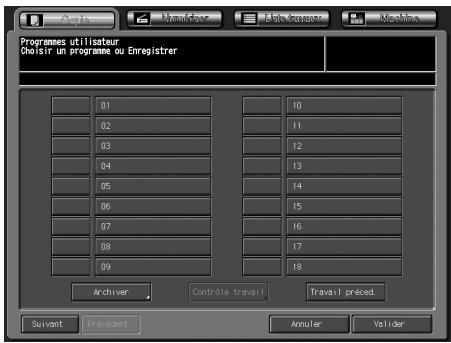 KONICA MINOLTA BIZHUB PRO C5500 - Rappeler une configuration travail enregistrée - 2