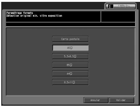 KONICA MINOLTA BIZHUB PRO C5500 - Appuyez sur [03 Detection mini vitre]. - 1