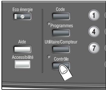 KONICA MINOLTA BIZHUB PRO C5500 - Vérifier les sélections avant la copie : Contrôle - 1