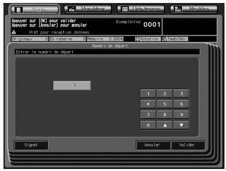 KONICA MINOLTA BIZHUB PRO C5500 - Réglage du nombre de départ dans "Numéroter yeux" - 1