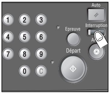 KONICA MINOLTA BIZHUB PRO C5500 - Interrompre une tâche en cours : Mode Interruption - 1