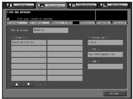 KONICA MINOLTA BIZHUB PRO C5500 - Pour modifier un Groupe - 3