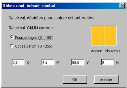 KONICA MINOLTA BIZHUB PRO C6500 - POUR MODIFIER UNE COULEUR DANS LA BOÎTE DE DIALOGUE DÉFINIR COUL. ÉCHANT. CENTRAL - 1