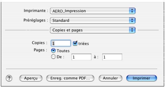 KONICA MINOLTA BIZHUB PRO C6500 - POUR DÉFINIR LES OPTIONS D'IMPRESSION POUR LES ORDINATEURS MAC OS X - 1