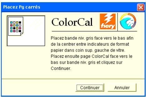 KONICA MINOLTA BIZHUB PRO C6500 - Pour calibrer le scanner, cliquez sur Oui. Pour ignorer le calibrage du scanner, sélectionnez Non et passez à l'étape 18. - 5