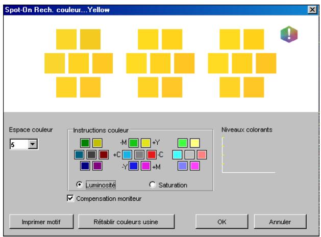 KONICA MINOLTA BIZHUB PRO C6500 - POUR ATTEINDRE UNE COULEUR CIBLE AVEC LA FONCTION DE RECHERCHE DE COULEUR DE SPOT-ON - 1