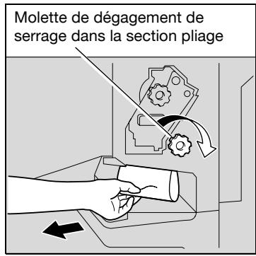 KONICA MINOLTA C250P - Dégagement d'un serrage papier dans l'unité de finition FS-603 - 9