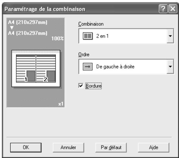KONICA MINOLTA C250P - Imprimer plusieurs pages sur une seule page (N en 1) - 1