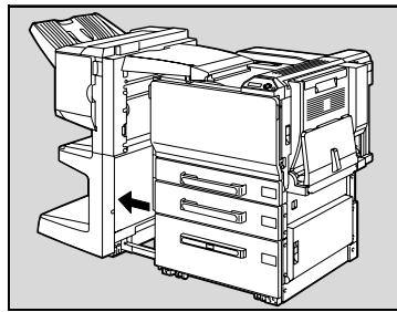 KONICA MINOLTA C250P - Pour vider le réceptacle des déchets de perforation de l'unité de finition FS-603 - 1
