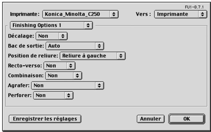 KONICA MINOLTA C250P - Options spécifiques à l'imprimante (Options de finition 1 à 4) - 1