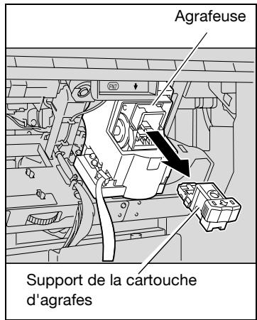 KONICA MINOLTA C250P - Pour retirer un serrage d'agrafes dans l'unité de finition FS-501 - 3