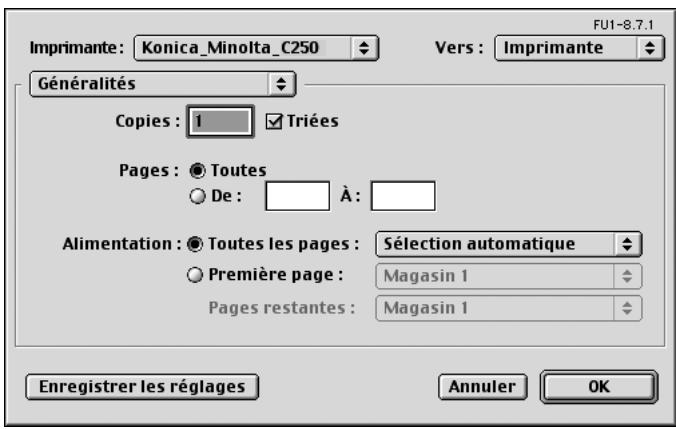 KONICA MINOLTA C250P - Paramètres de base (Généralités) - 2