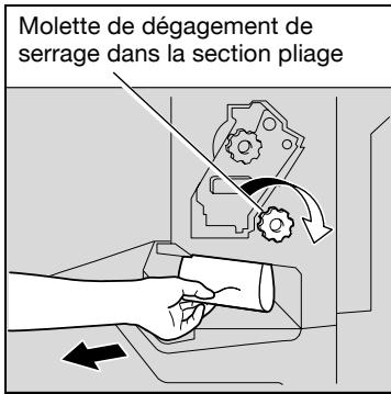 KONICA MINOLTA C250P - Pour retirer un serrage d'agrafes dans l'unité de finition FS-603 - 8