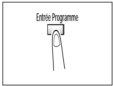 KONICA MINOLTA DI152 - Procedure de mémorisation d'un programme - 1