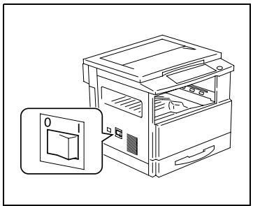 KONICA MINOLTA DI152 - Eteindre le copieur - 1