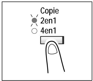 KONICA MINOLTA DI152 - Proceder aux sélections pour des copies 2en1 et 4en1 - 2
