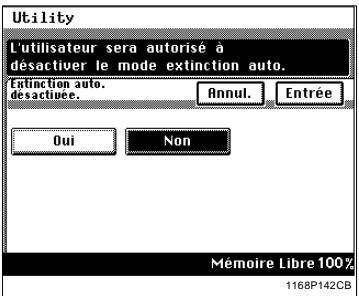 KONICA MINOLTA DI250 - Annulation du mode Extinction Auto. - 3