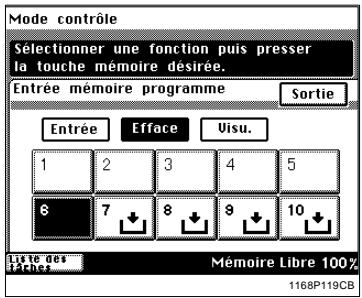 KONICA MINOLTA DI250 - Effacement d'un programme - 4