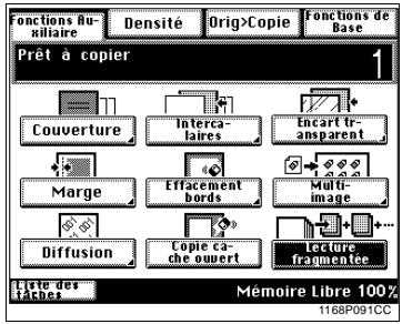 KONICA MINOLTA DI250 - Sélection lecture fragmentée - 1