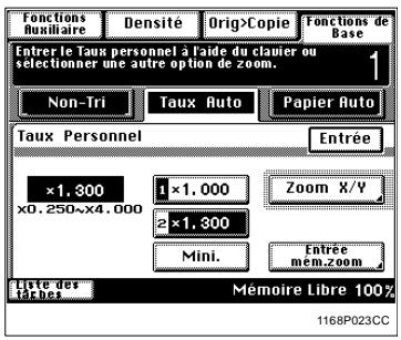 KONICA MINOLTA DI250 - Rappel d'un taux méorisé - 2