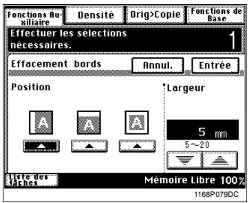 KONICA MINOLTA DI250 - Utilisation d'une fonction Effacement des bords particulière - 2